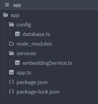 También puedes usar JavaScript nativo, yo uso TypeScript Estructura del proyecto de Node JS